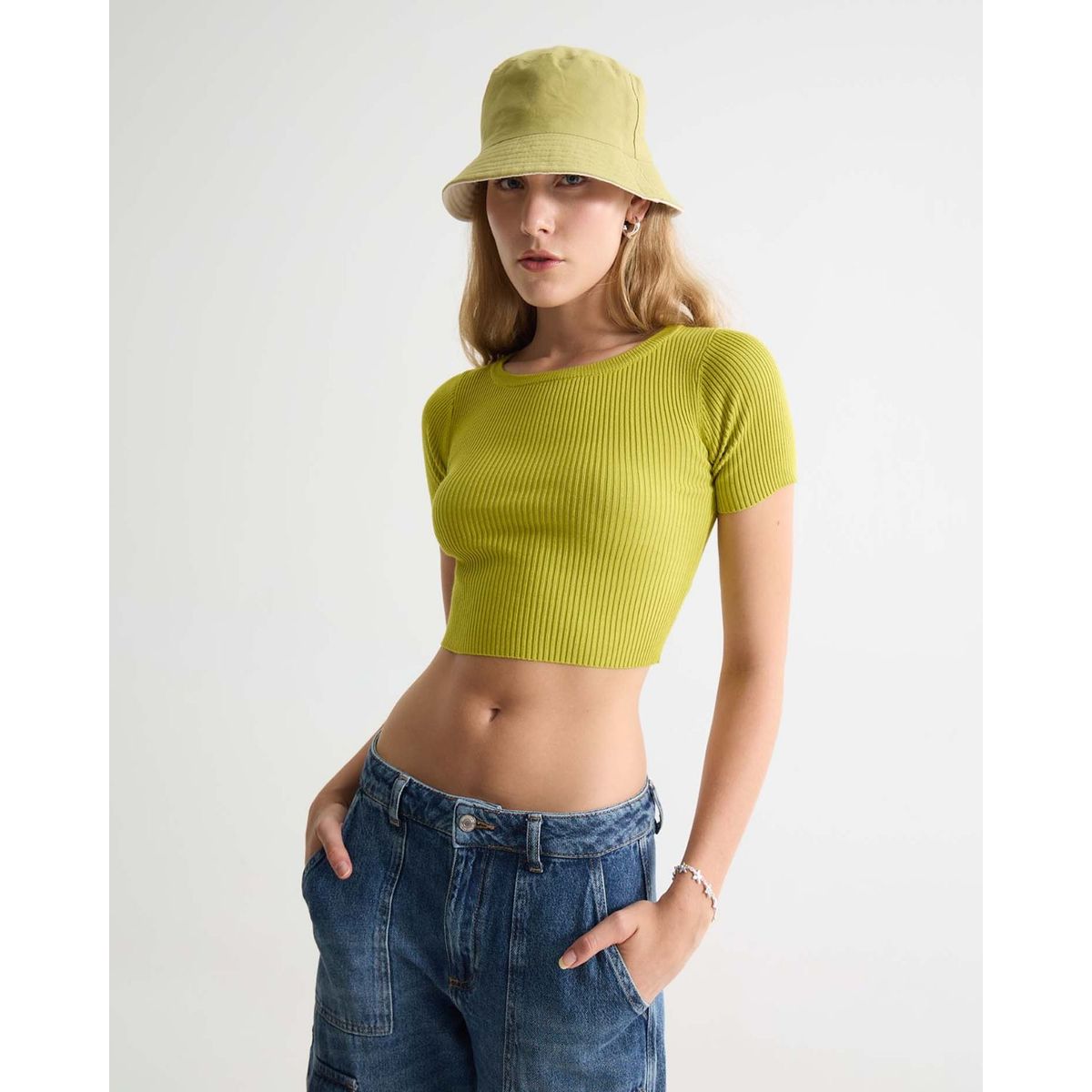 SEVEN SEVEN - Camiseta Para Mujer Manga Corta Color Verde Claro Marca Seven Seven #28096165