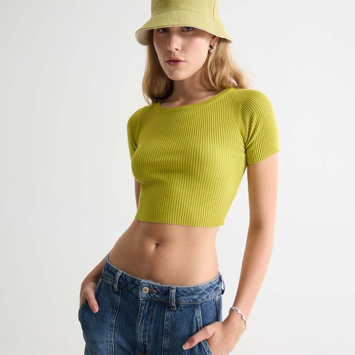 SEVEN SEVEN - Camiseta Para Mujer Manga Corta Color Verde Claro Marca Seven Seven #28096165