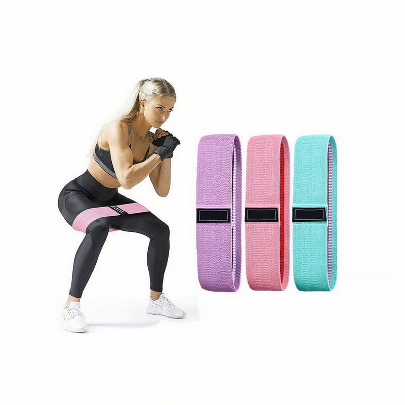 GENERICO - Bandas Elásticas En Tela X3 Resistencias Alta Calidad Fitnes