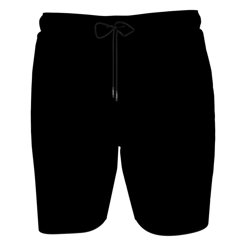 TOMMY HILFIGER - Traje negro de baño largo de nailon y cordón ajustable Tommy Hilfiger