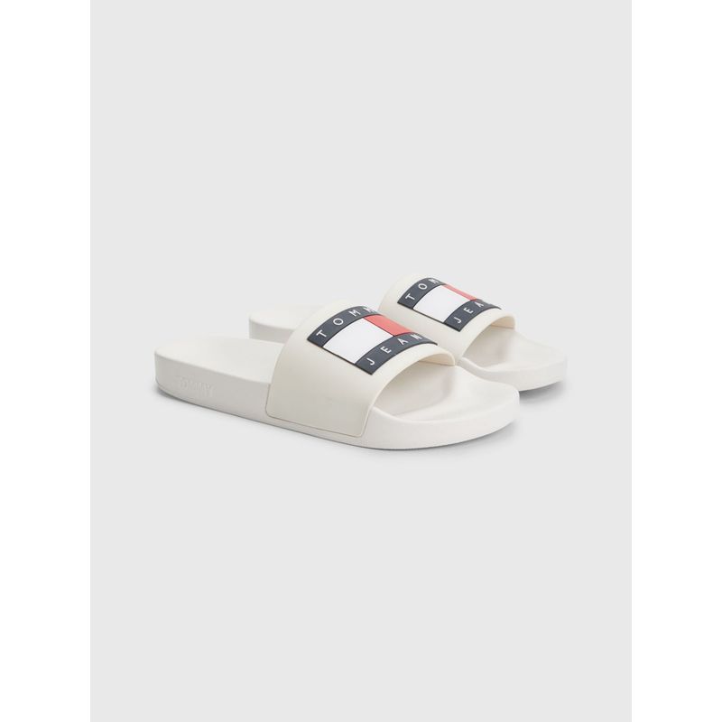 TOMMY HILFIGER - Sandalias Beige con parche Essential Tommy Hilfiger