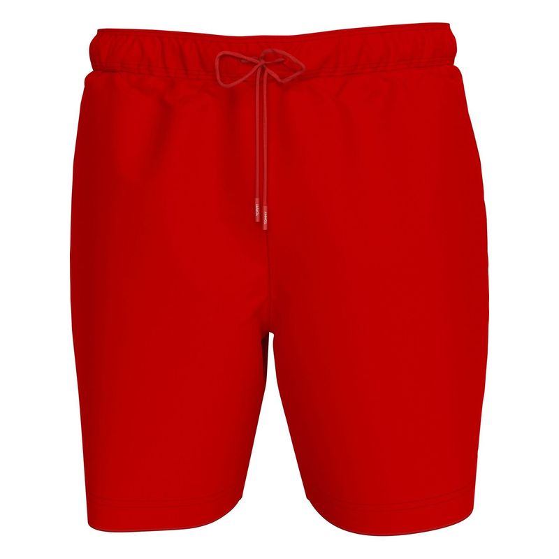 TOMMY HILFIGER - Traje rojo de baño largo de nailon y cordón ajustable Tommy Hilfiger