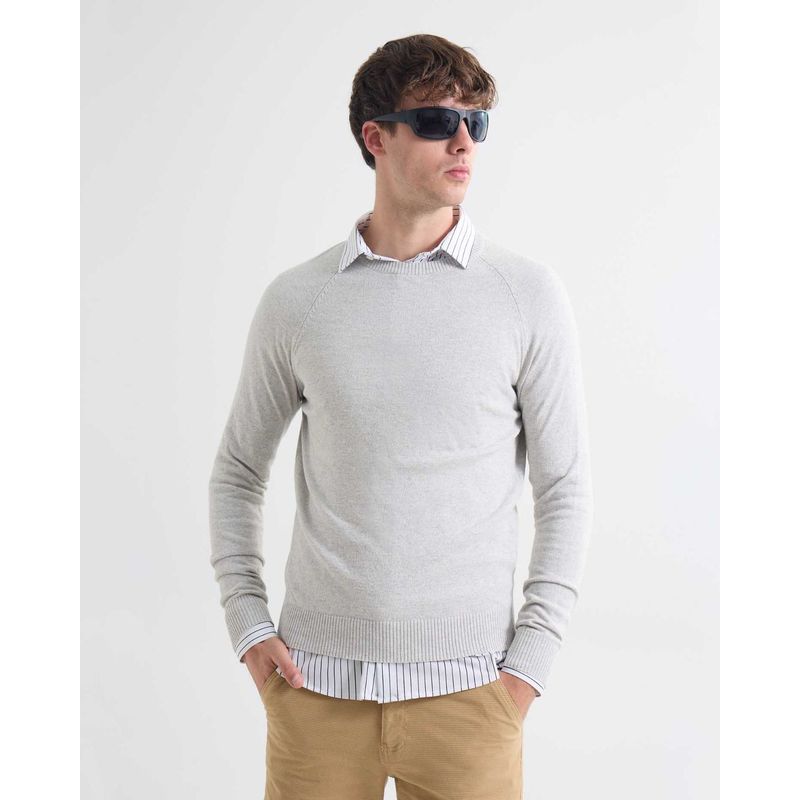 SEVEN SEVEN - Saco Para Hombre Cuello Redondo Color Gris Claro Marca Seven Seven #45330242