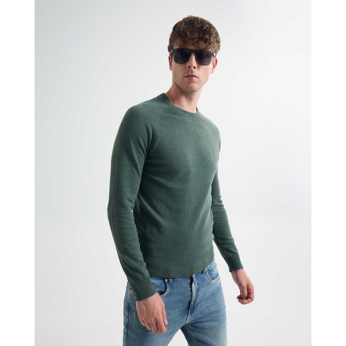 SEVEN SEVEN - Saco Para Hombre Cuello Redondo Color Verde Oscuro Marca Seven Seven #45330243