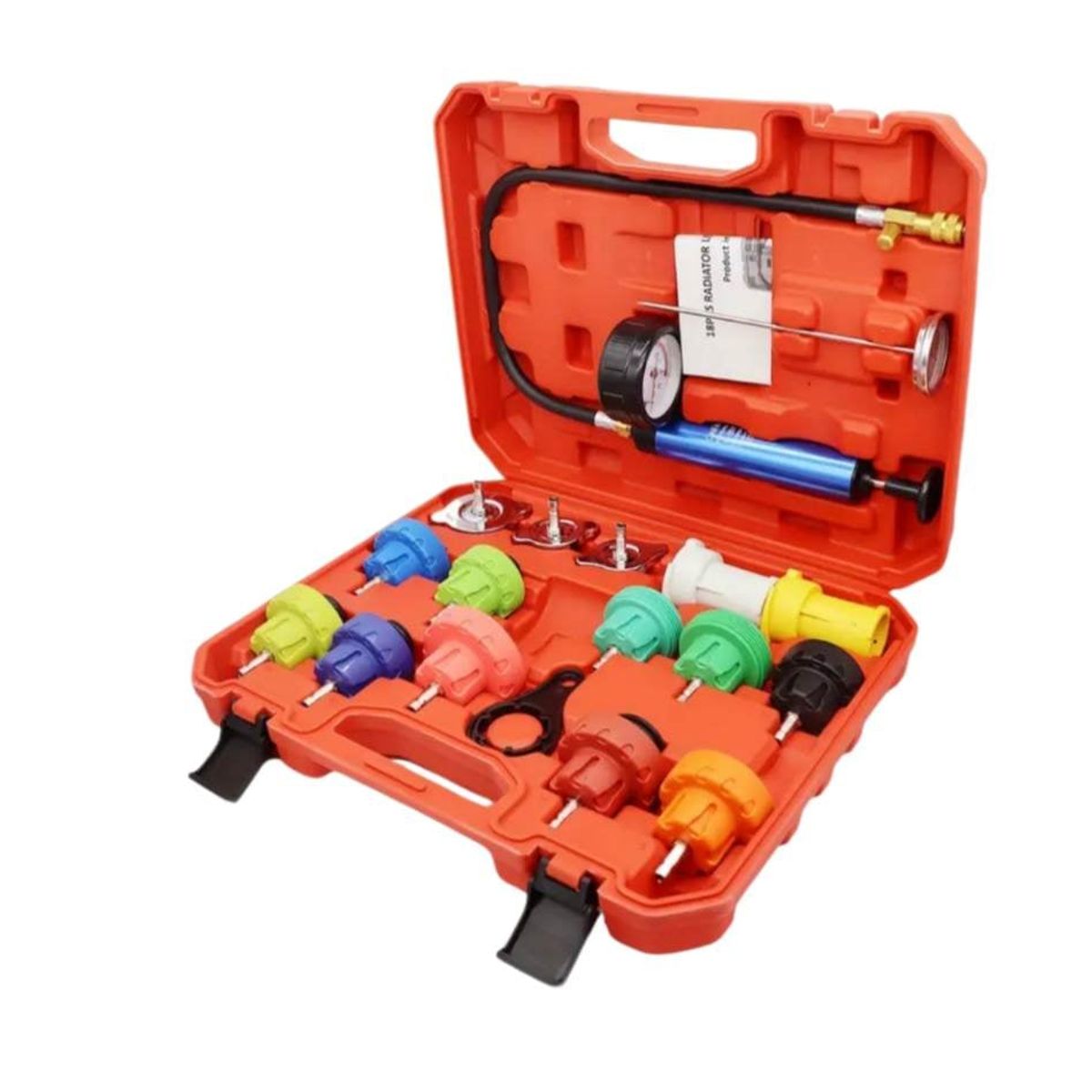 GENERICO - Kit Prueba Fugas Sistema De Refrigeración Automotriz 18 pcs