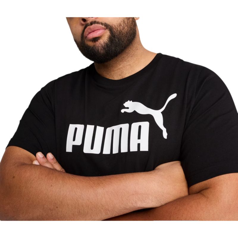 PUMA - Camiseta Puma Essentials No. 1 Hombre-Negro