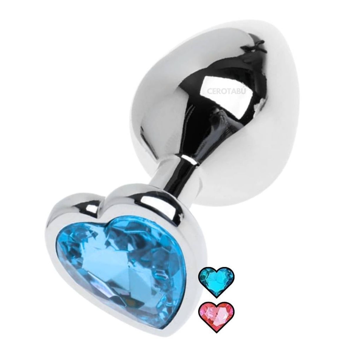 GENERICO - Plug Anal Corazón Talla M Iniciador Acostumbrador Dilatador Morado