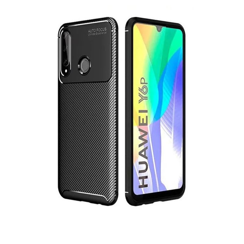 GENERICO - Funda Tipo Carbono Fiber Para HUAWEI Y6P