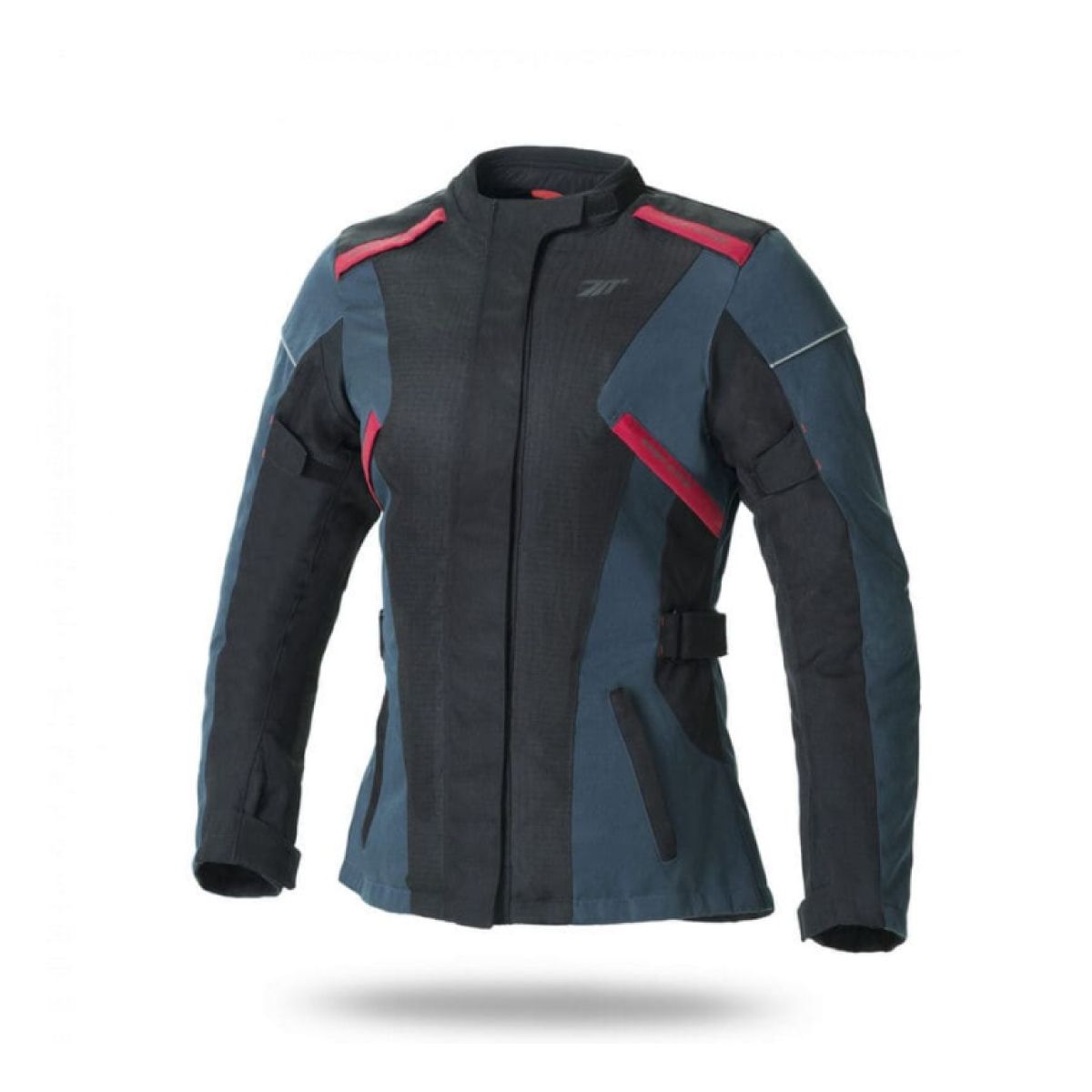 GENERICO - CHAQUETA MUJER TOURING AZUL MARINO  NEGRO ROJO TALLA M
