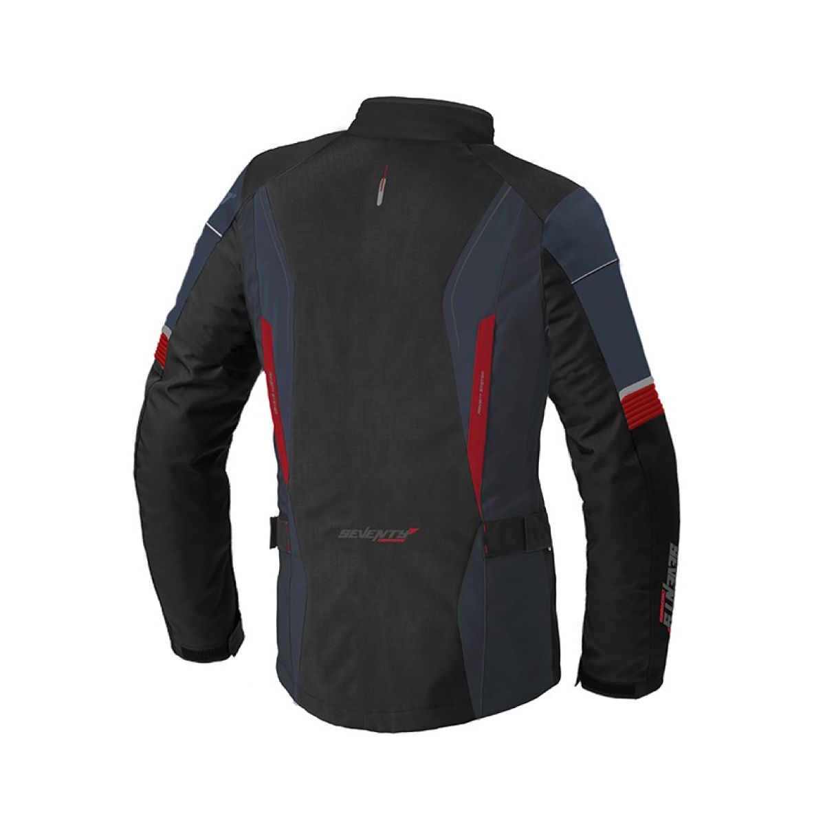 GENERICO - CHAQUETA MUJER TOURING AZUL MARINO  NEGRO ROJO TALLA M