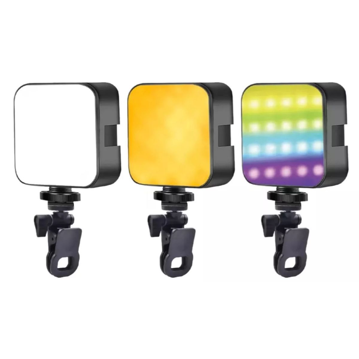 ZHOPI CO - Luz Led Celular Camara Video RGB Portable Spot Recargable