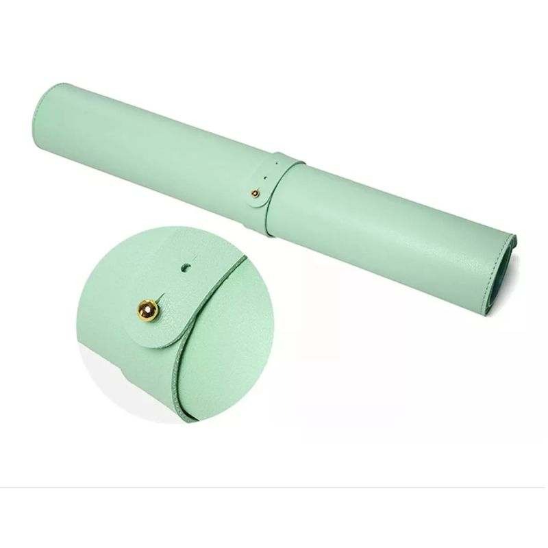 GENERICO - Pad Mouse Extra largo 70x35 cm color azul cielo con verde menta