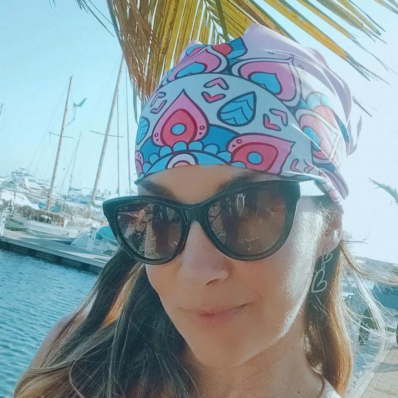 MANTARRAYA BEACHWEAR - PAÑOLETA MANDALAS ROSADA