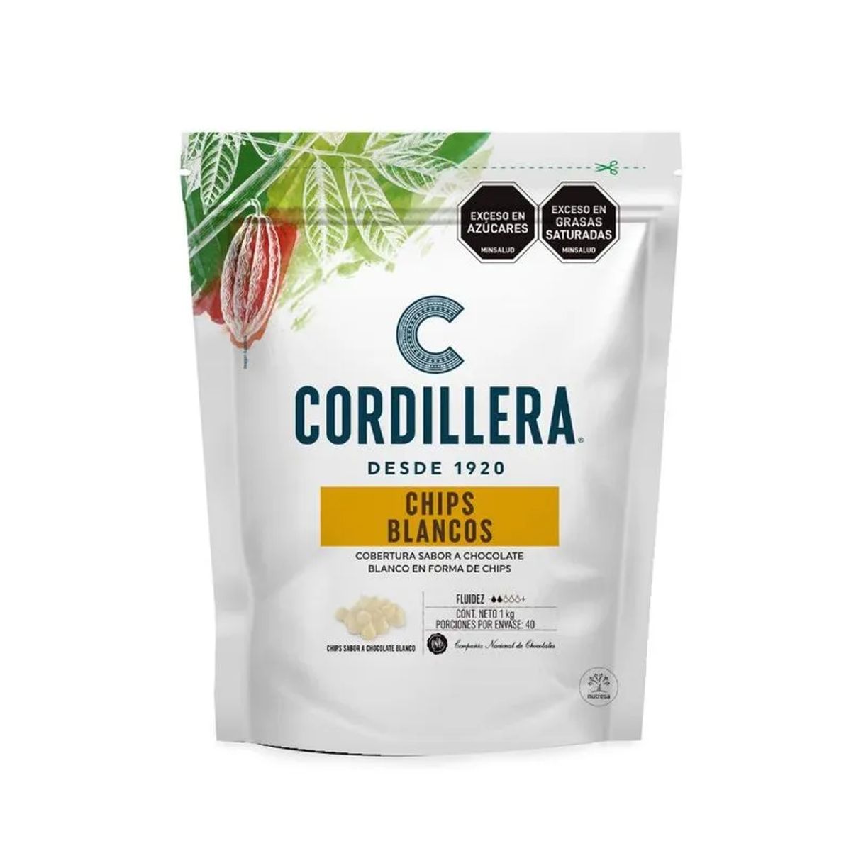 CORDILLERA - Chips de Chocolate Blancos Cordillera X 1Kg