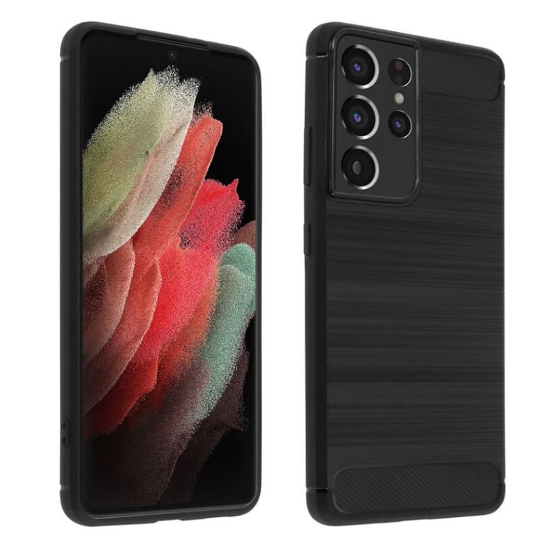 GENERICO - Funda Tipo Carbono Fiber Para SAMSUNG GALAXY S21 ULTRA