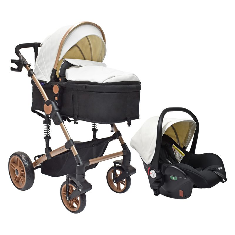 HAPPY BABY - Coche Bebe Travel system Gadi Happy Baby Blanco
