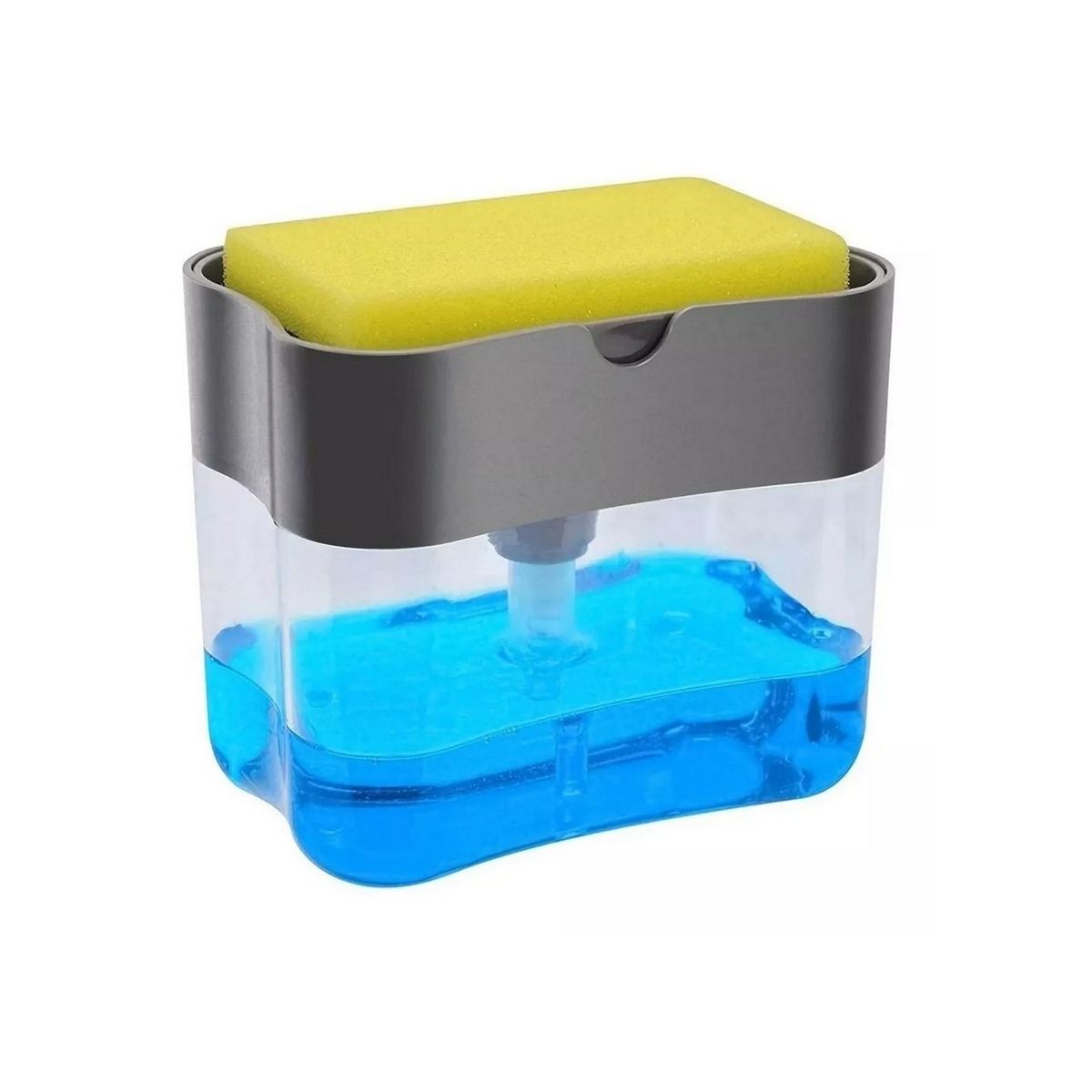 DAYOSHOP - Dispensador De Jabon Liquido Lavaplatos Con Esponja Cocina