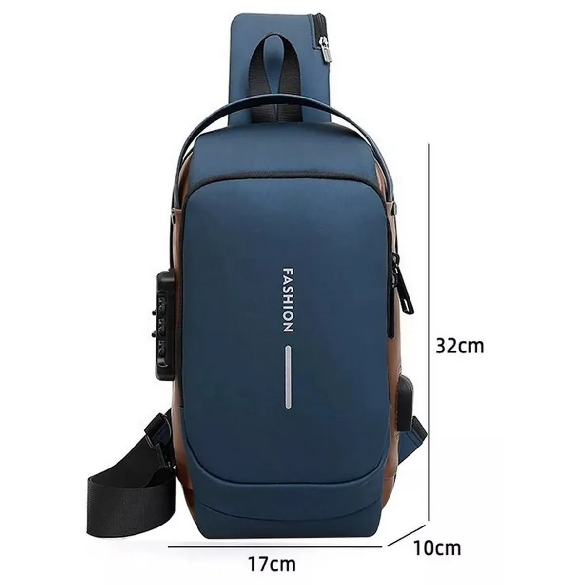 DAYOSHOP - Bolso Manos Libres Tipo Pechero Para Hombre Con Clave