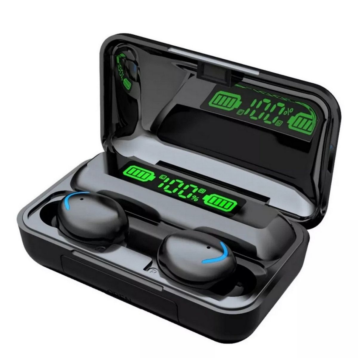 DAYOSHOP - Audífonos Bluetooth Touch + Caja De Carga + Power Bank