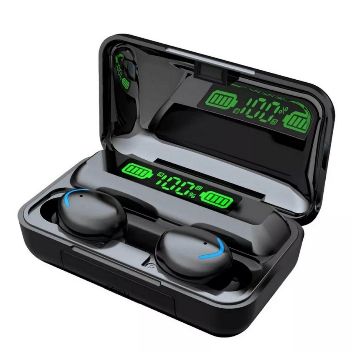 DAYOSHOP - Audífonos Bluetooth Touch + Caja De Carga + Power Bank