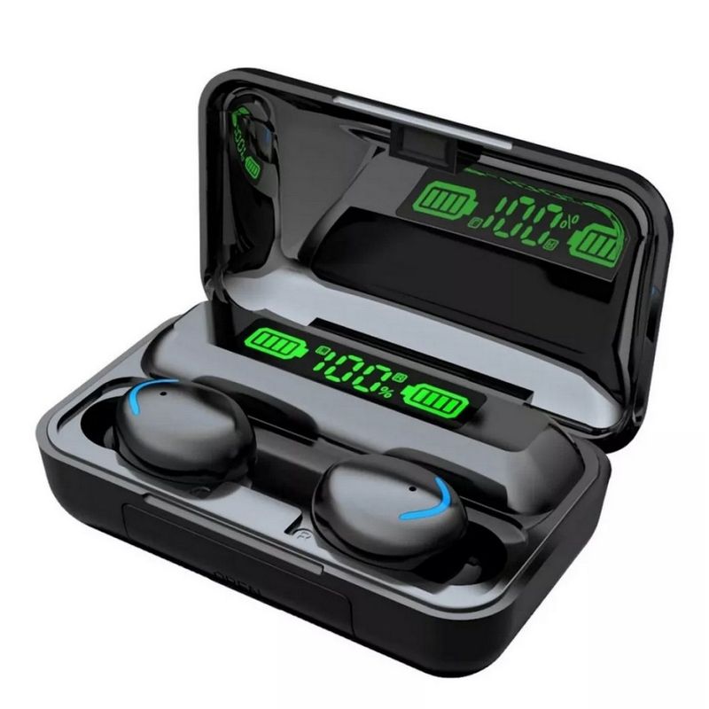 DAYOSHOP - Audífonos Bluetooth Touch + Caja De Carga + Power Bank