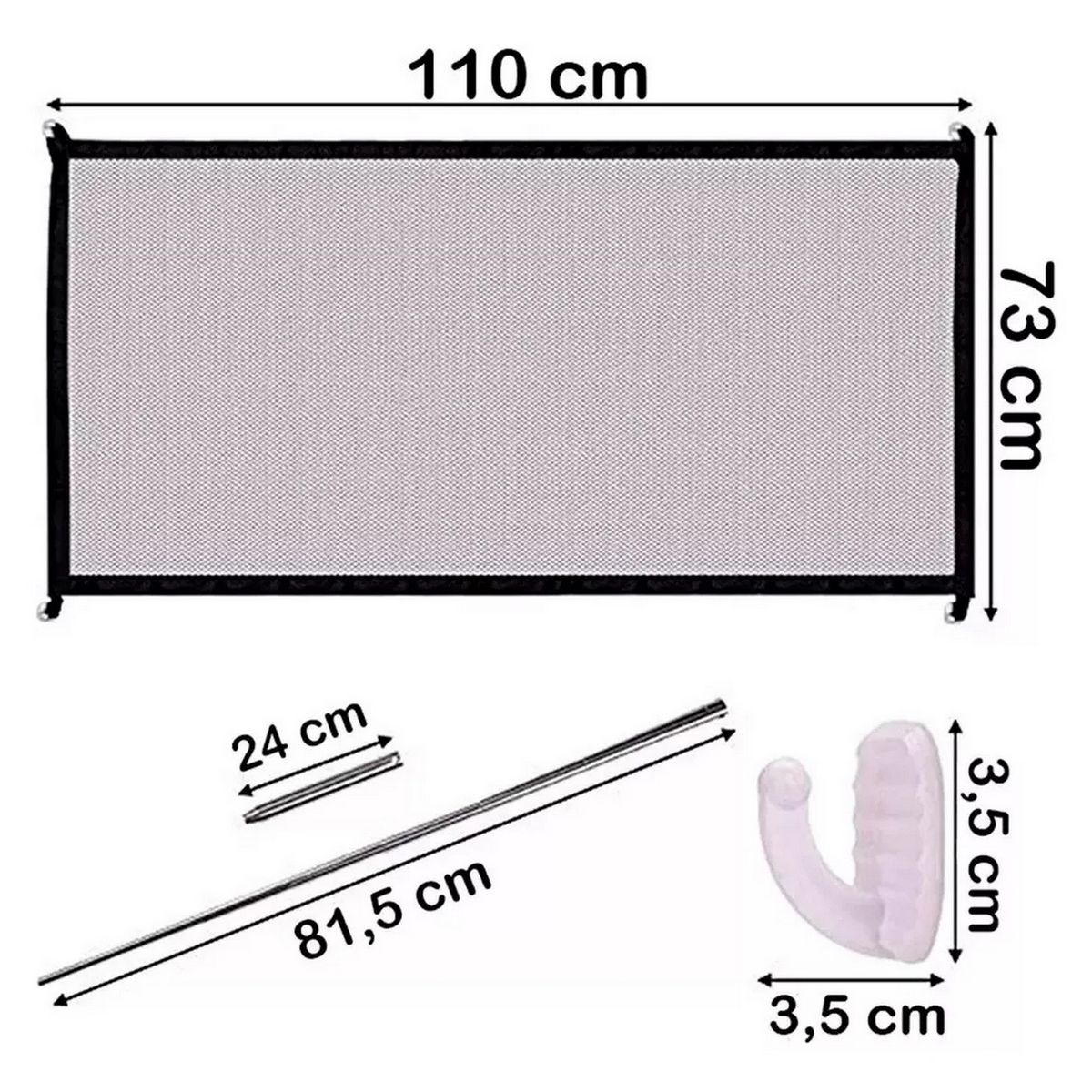 DAYOSHOP - Puerta Para Perros Mascotas Y Bebes Malla Interior