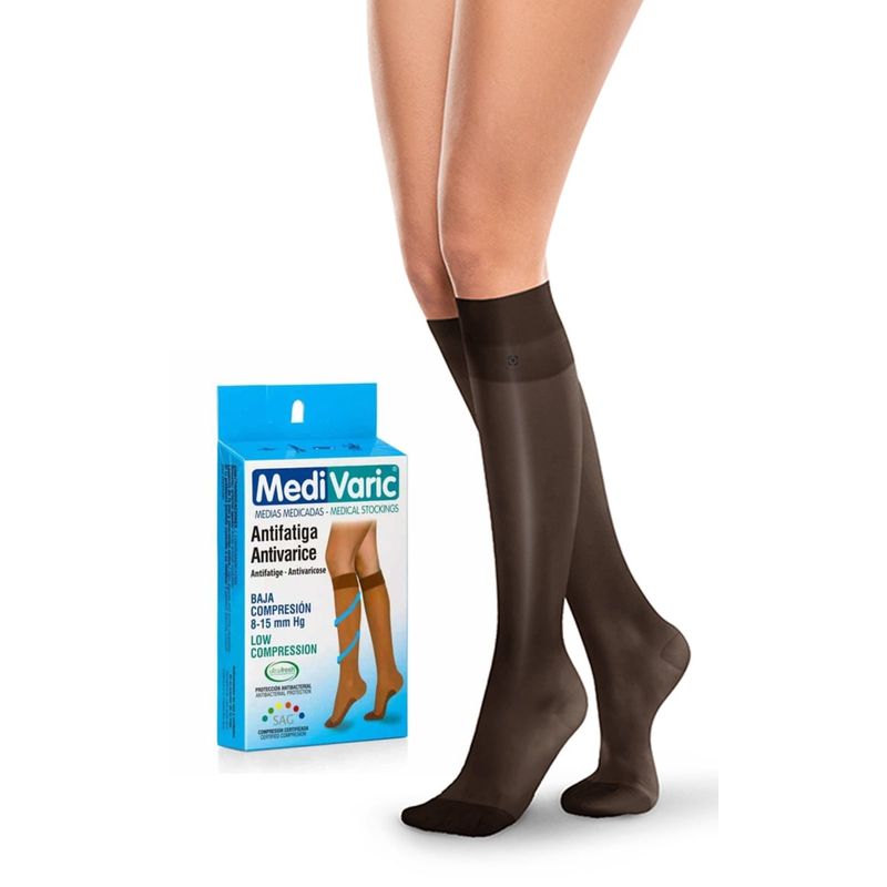 MEDI VARIC - Medias Antiembólicas Rodilla Negro 18-23mmHg
