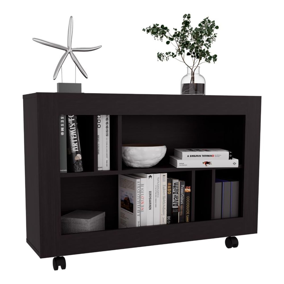 RTA DESIGN - Mesa Auxiliar Jorge Wengue con  espacio para guardar objetos como libros y decoracion ZF_.