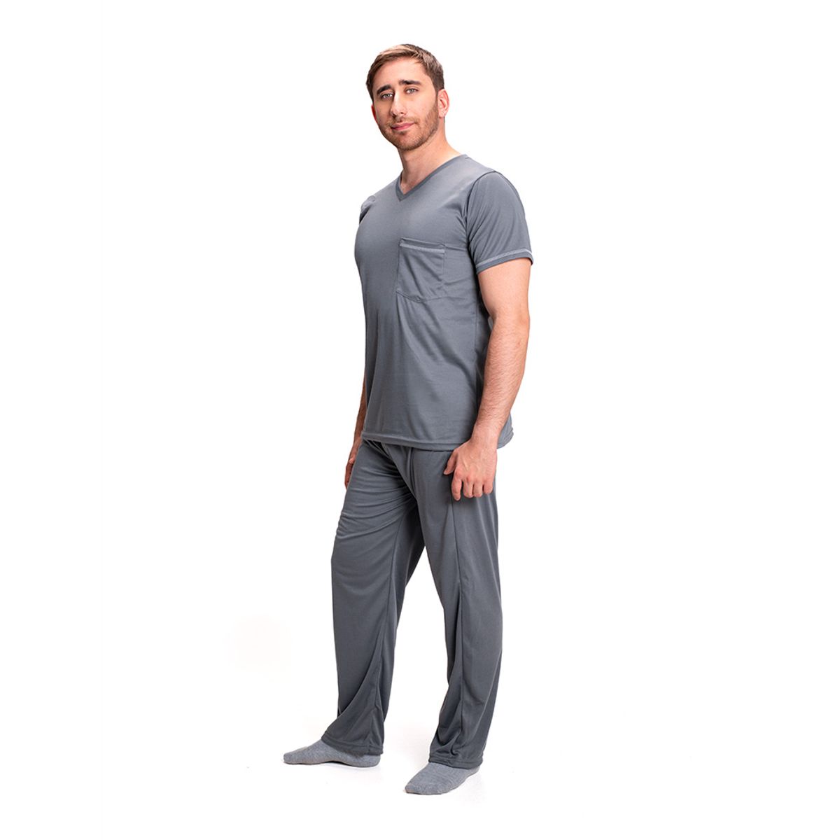 ROMANELLA - Pijama Para Hombre Martin CL Romanella Gris