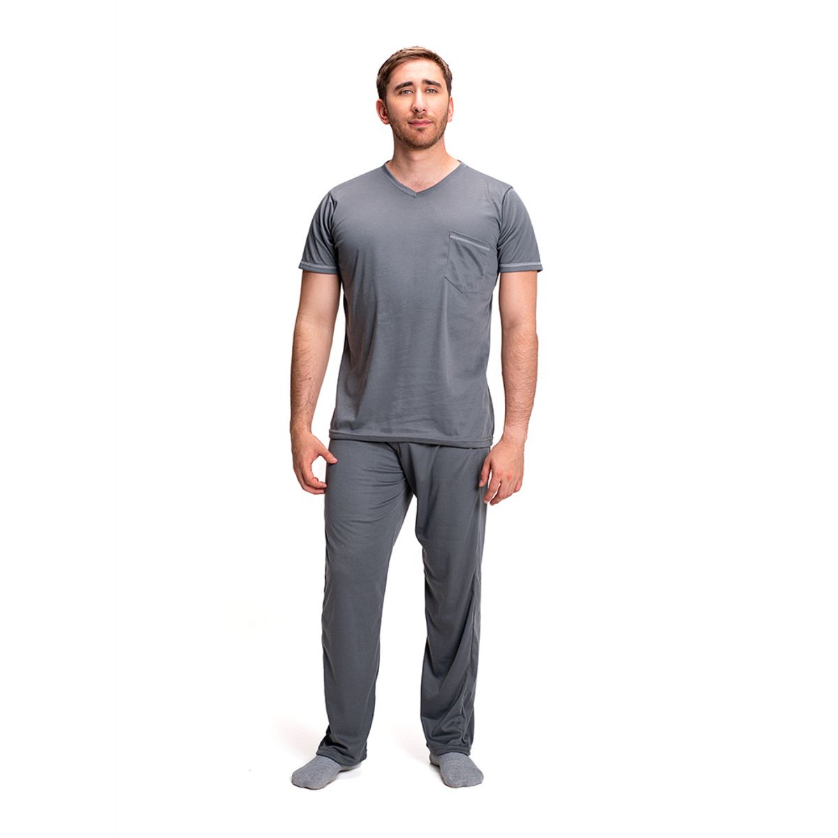 ROMANELLA - Pijama Para Hombre Martin CL Romanella Gris