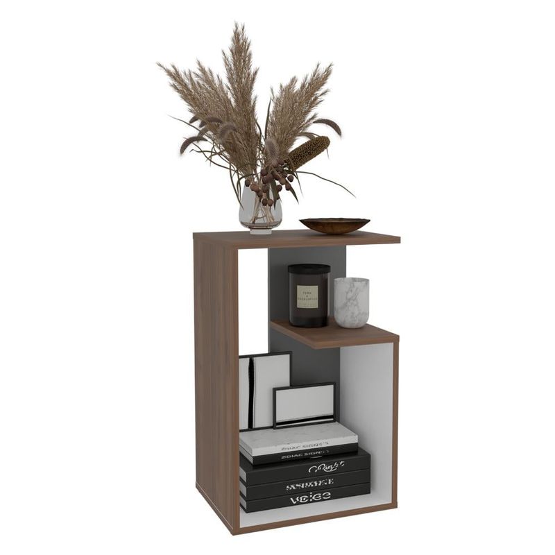 RTA DESIGN - Mesa Auxiliar Evert Castaño y Blanco Duqueza con diseño moderno y espacio para ubicar objetos