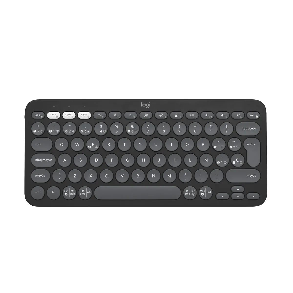 LOGITECH - Combo Bluetooth Logitech Teclado K380S + Mouse M196 Grafito