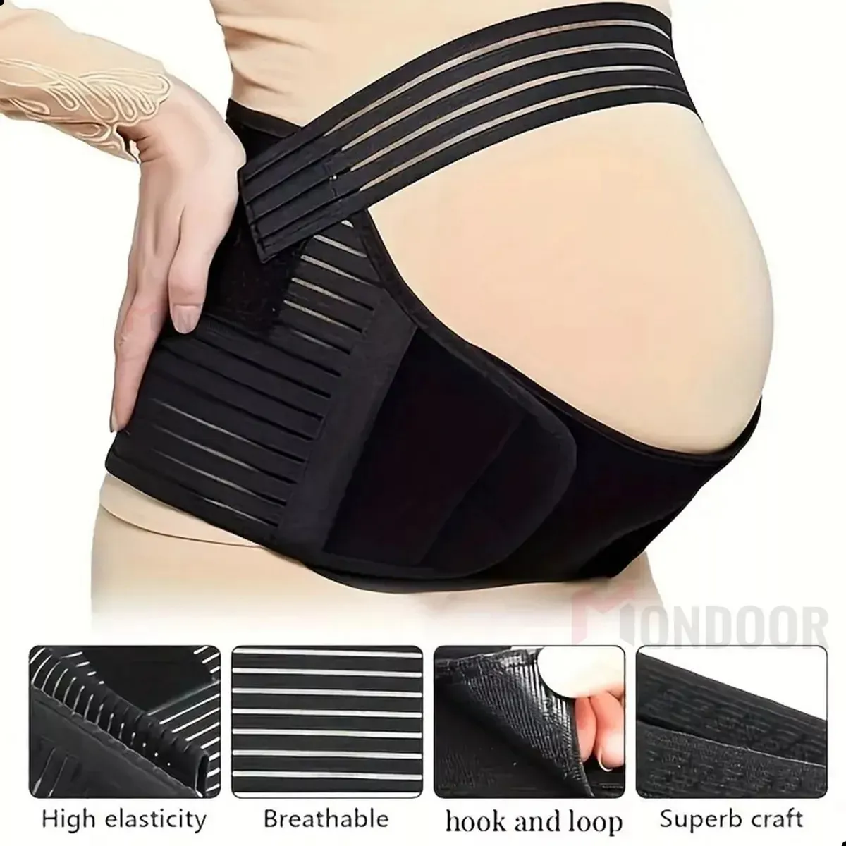 DAYOSHOP - Fajas Maternidad Elástico Ajustable Cinturón Lumbar Prenatal