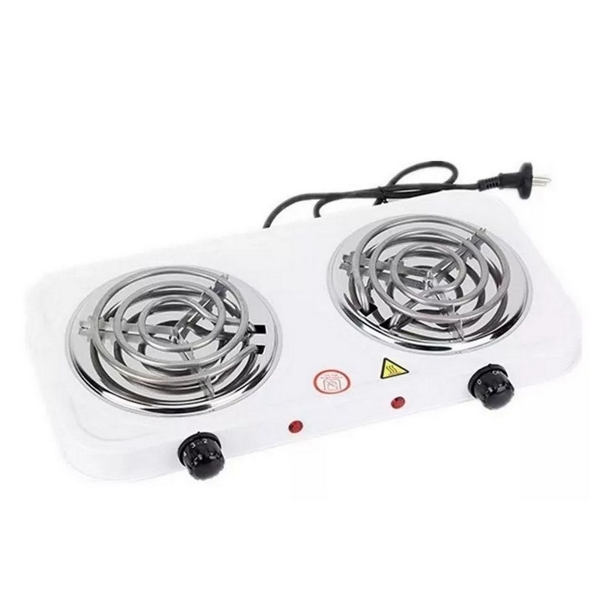 DAYOSHOP - Estufa Eléctrica 2 Puestos 5 Niveles De Temperatura 2000w