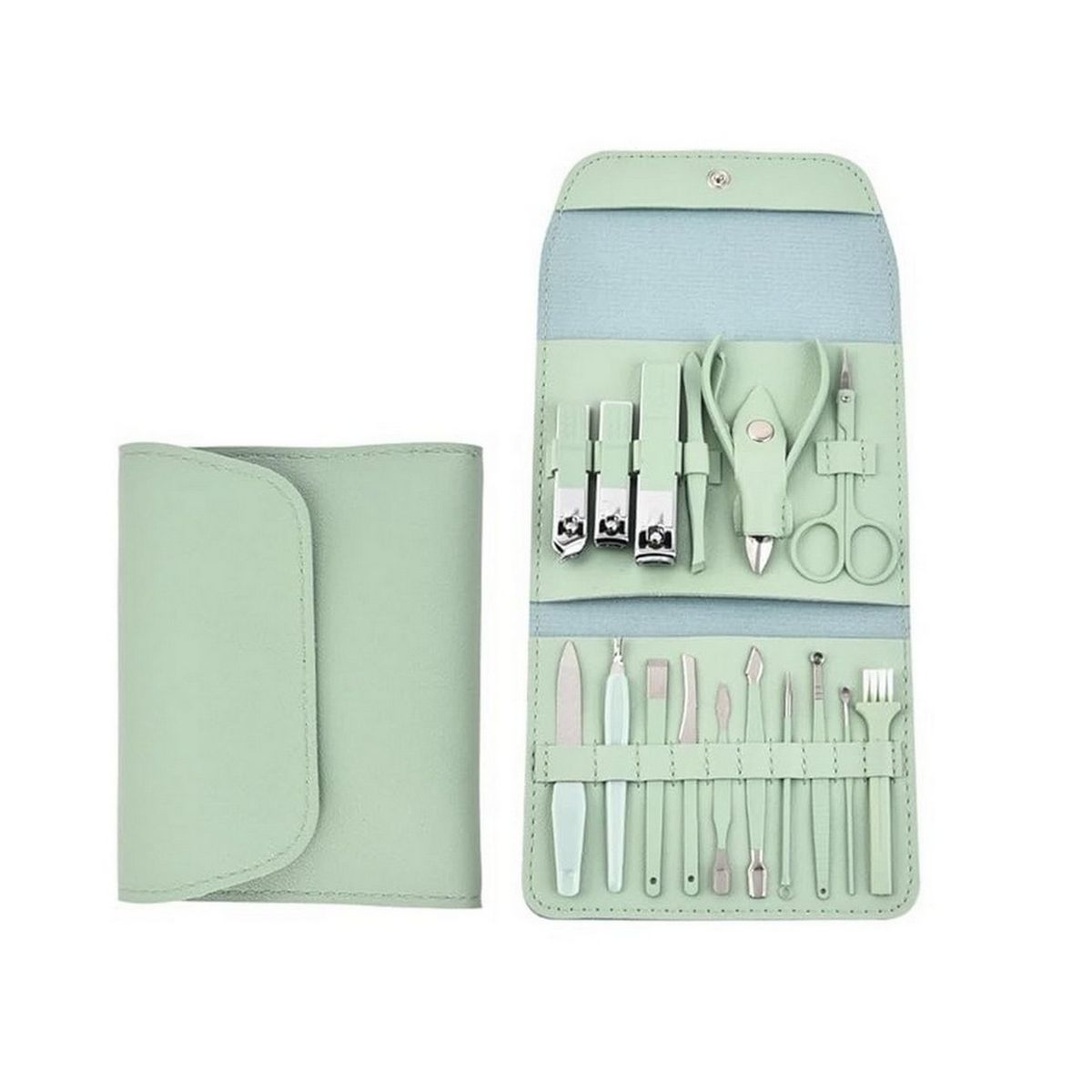 DAYOSHOP - Estuche Set Manicure Pedicure Kit Cortauñas 16 Piezas