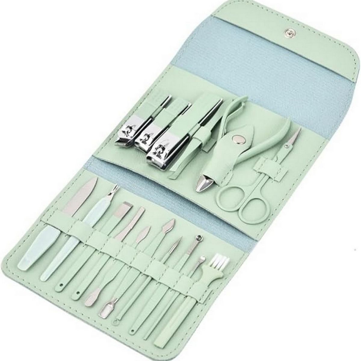 DAYOSHOP - Estuche Set Manicure Pedicure Kit Cortauñas 16 Piezas