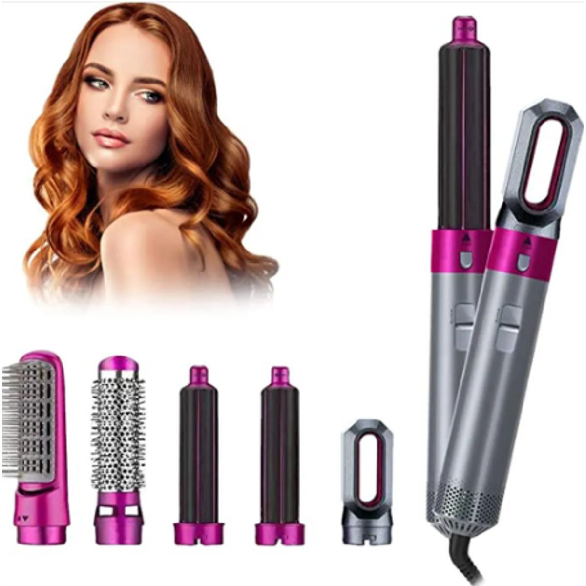 GENERICO - Cepillo Secador Generico Desmontable 5 en1