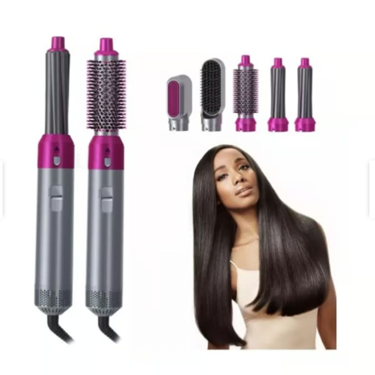 GENERICO - Cepillo Secador Generico Desmontable 5 en1