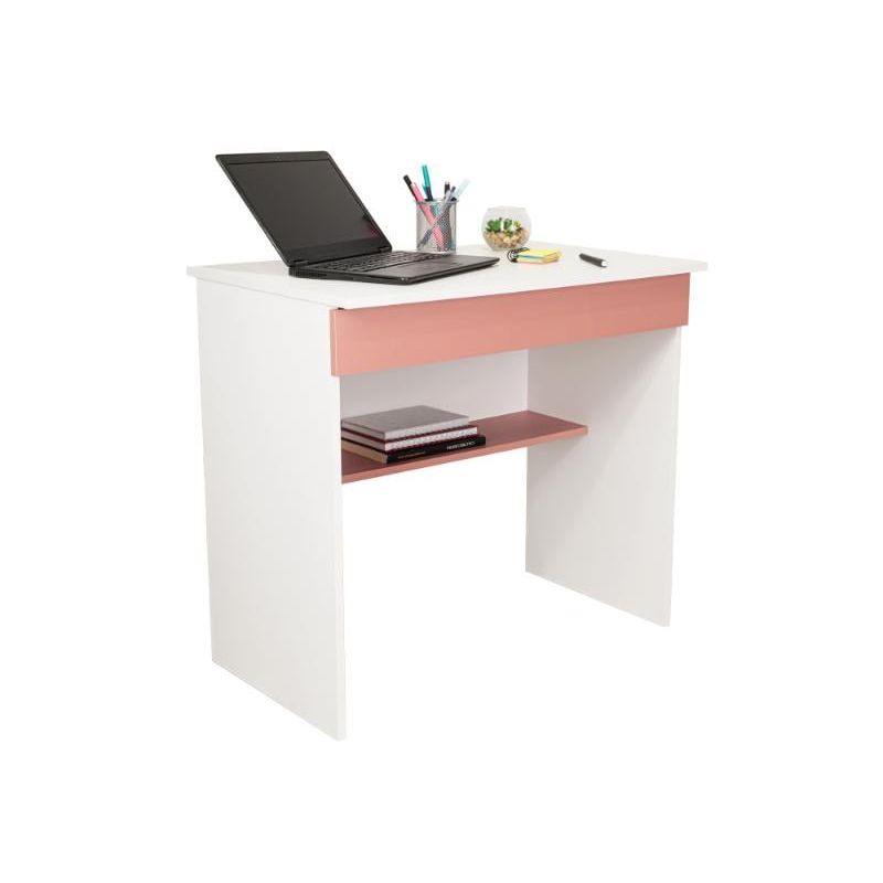 RTA DESIGN - Escritorio Colima Blanco y Arupo con Entrepaños y Cajon