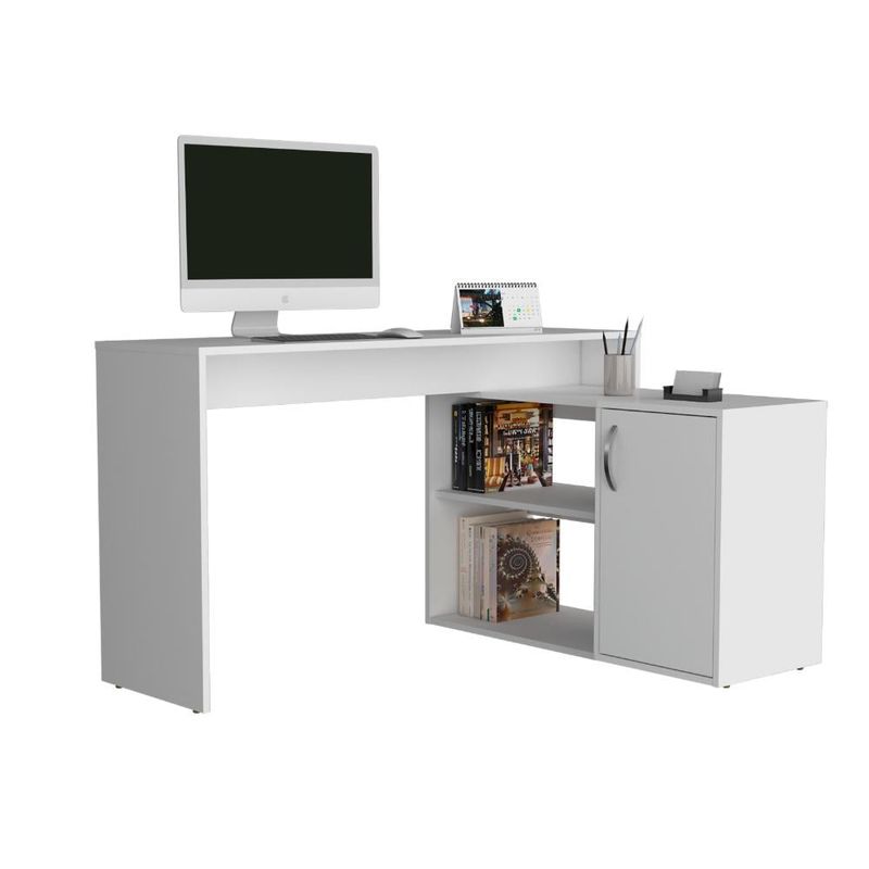RTA DESIGN - Escritorio Mafe Blanco Duqueza con amplio espacio de trabajo