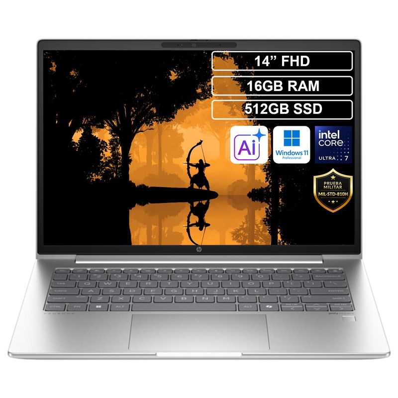 HP - Portátil HP Probook 440 Core Ultra 7 155U 16GB 512GB Win11