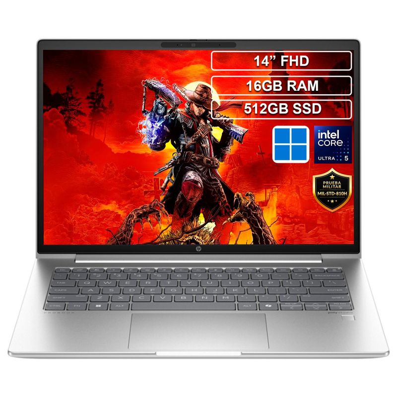 HP - Portátil HP Probook Core Ultra 5 125U 16GB 512GB Win 11 Pro
