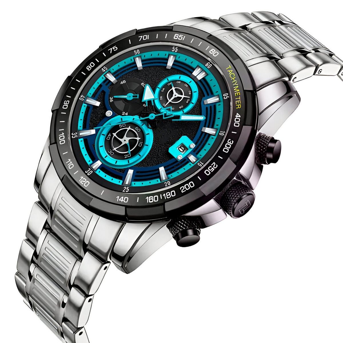 GFORCE - Reloj G-force Gf8033 Cronografo Funcional Acero + Estuche