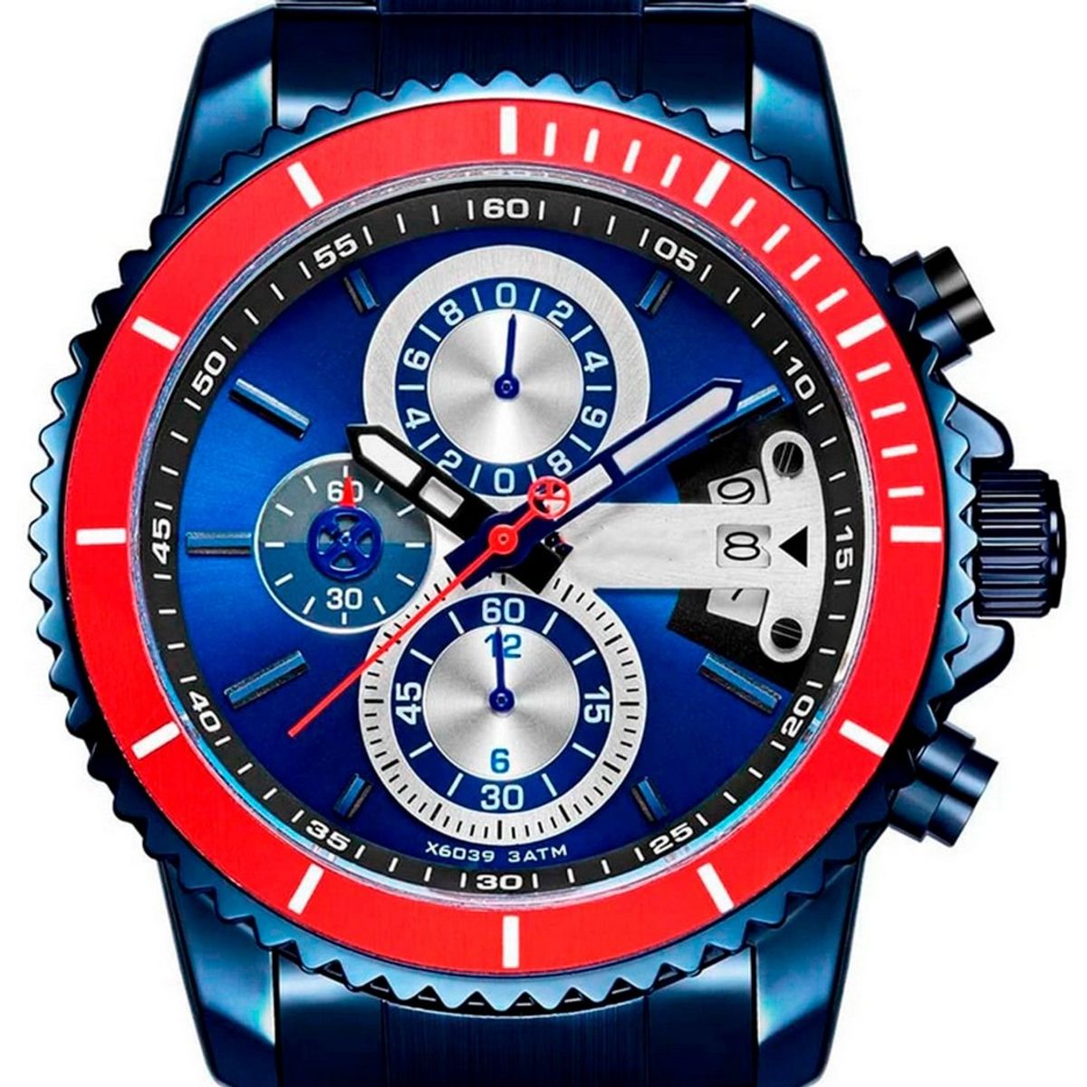 GFORCE - Reloj G-force H3843g Cronografo Funcional Acero + Estuche