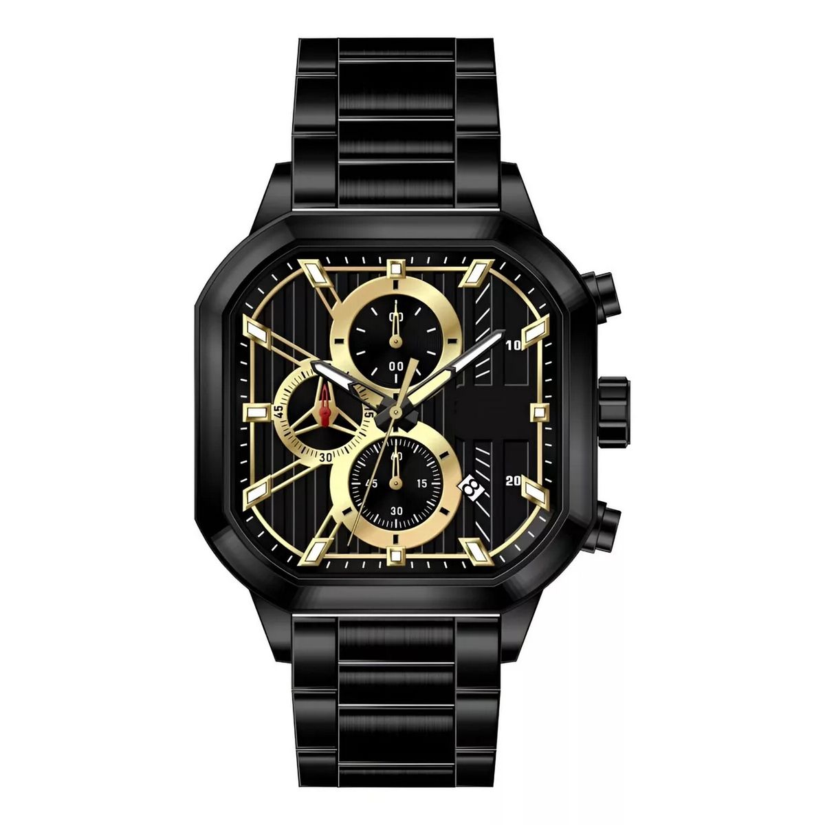 GFORCE - Reloj G-force H4233g Cuadrado Cronografo Funcional + Estuche