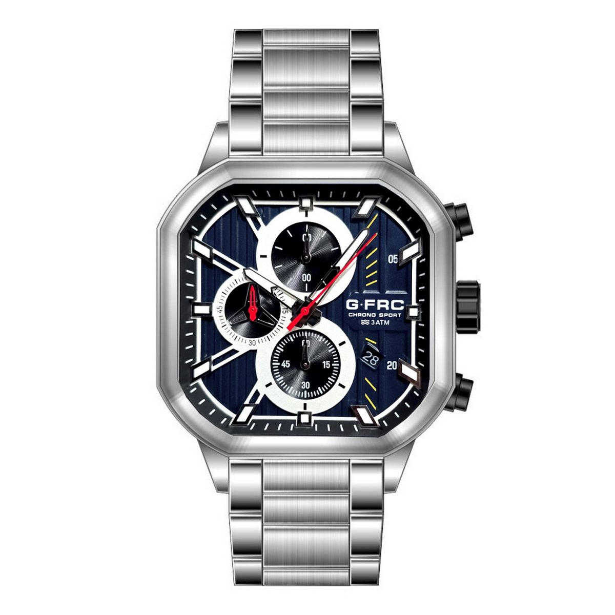 GFORCE - Reloj G-force H4233g Cuadrado Cronografo Funcional + Estuche