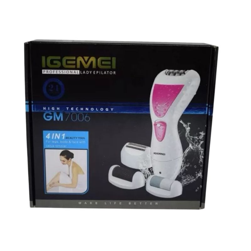 GENERICO - Depiladora Profesional Gemei Gm7006 Lady Epilator 4 En 1