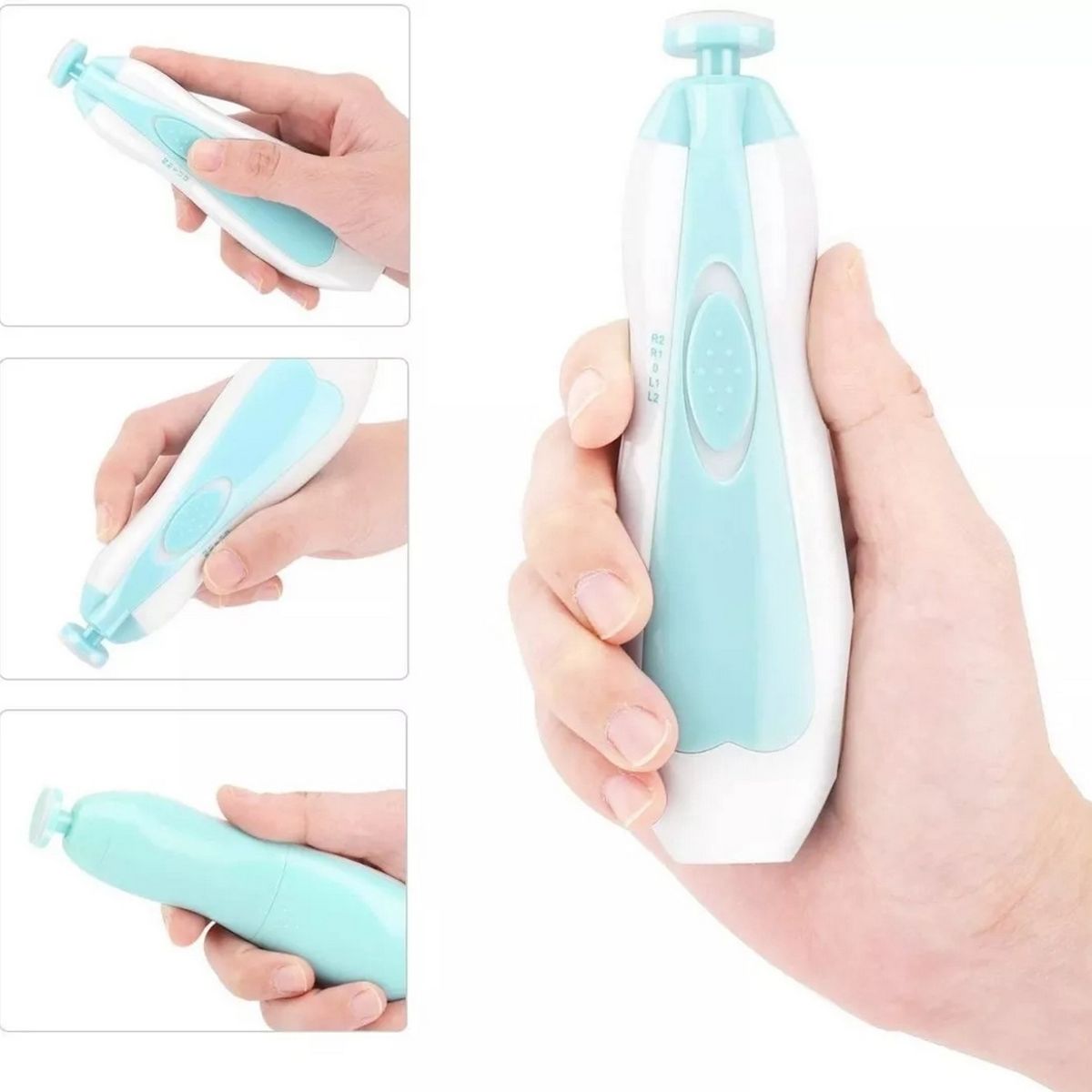 DAYOSHOP - Lima De Uñas Bebe Infantil Eléctrico Unisex + Baterias