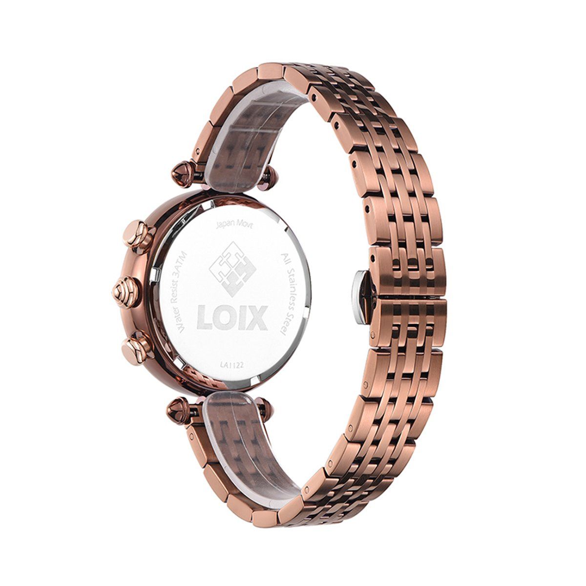 LOIX - Reloj mujer LA1122-4 Café con tablero café