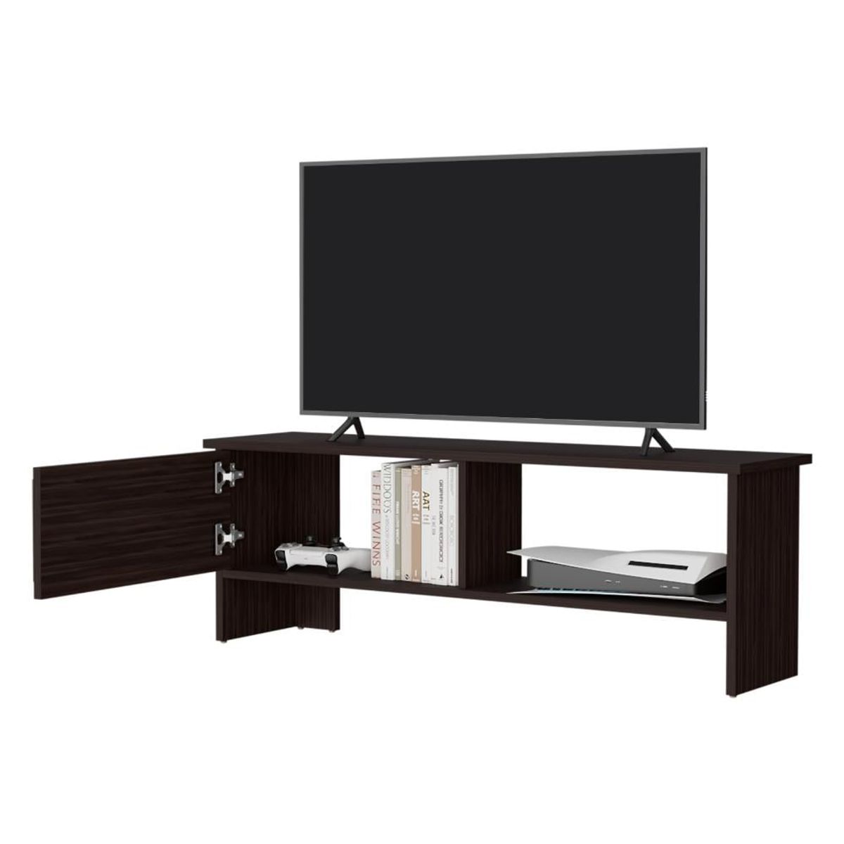 RTA DESIGN - Mesa Para Tv Navi Nogal Europeo Para Televisor Hasta 65 Pulgadas Con Puerta ZF